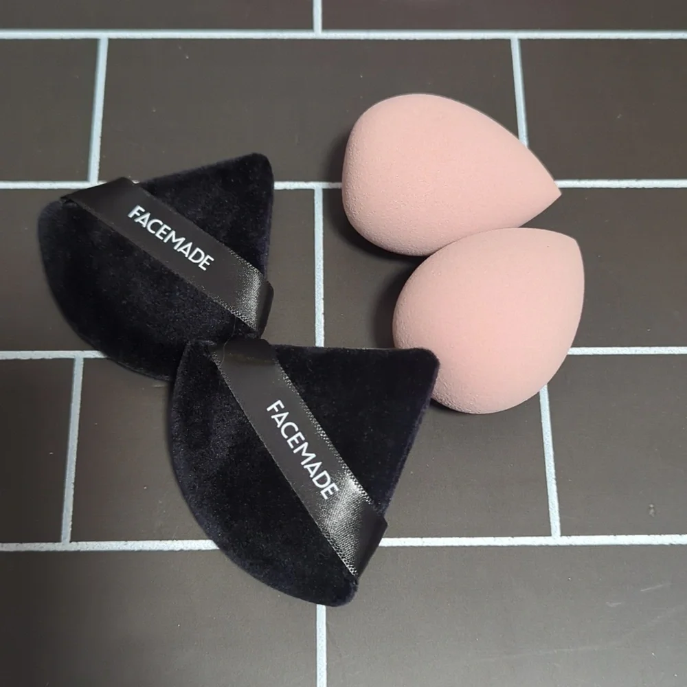 Facemade 6 Pcs Makeup Sponges & 6 powder puffs NEW